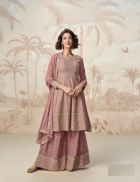 Geogette full stitched suit upto 42