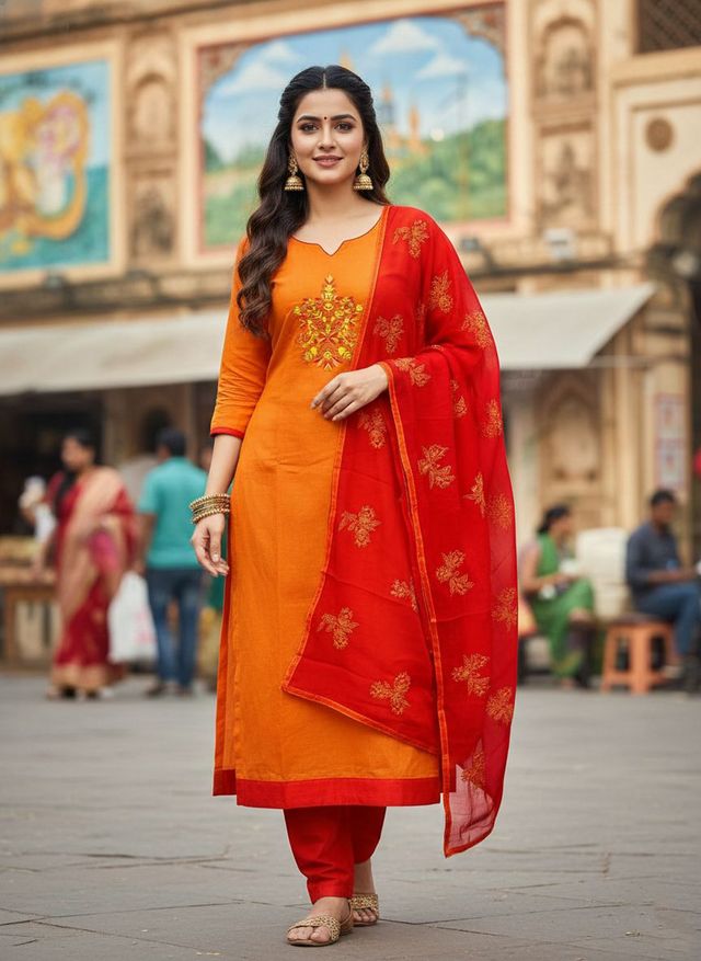 Beautiful Formal Looks Ethnic Embroidered Suit