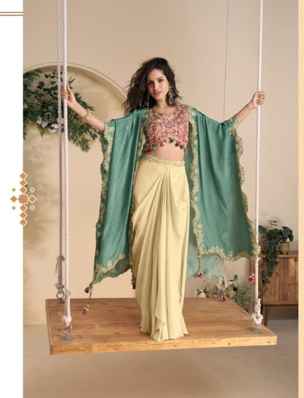 Digital Print Indowestern Wedding Collection Free Size Upto 42