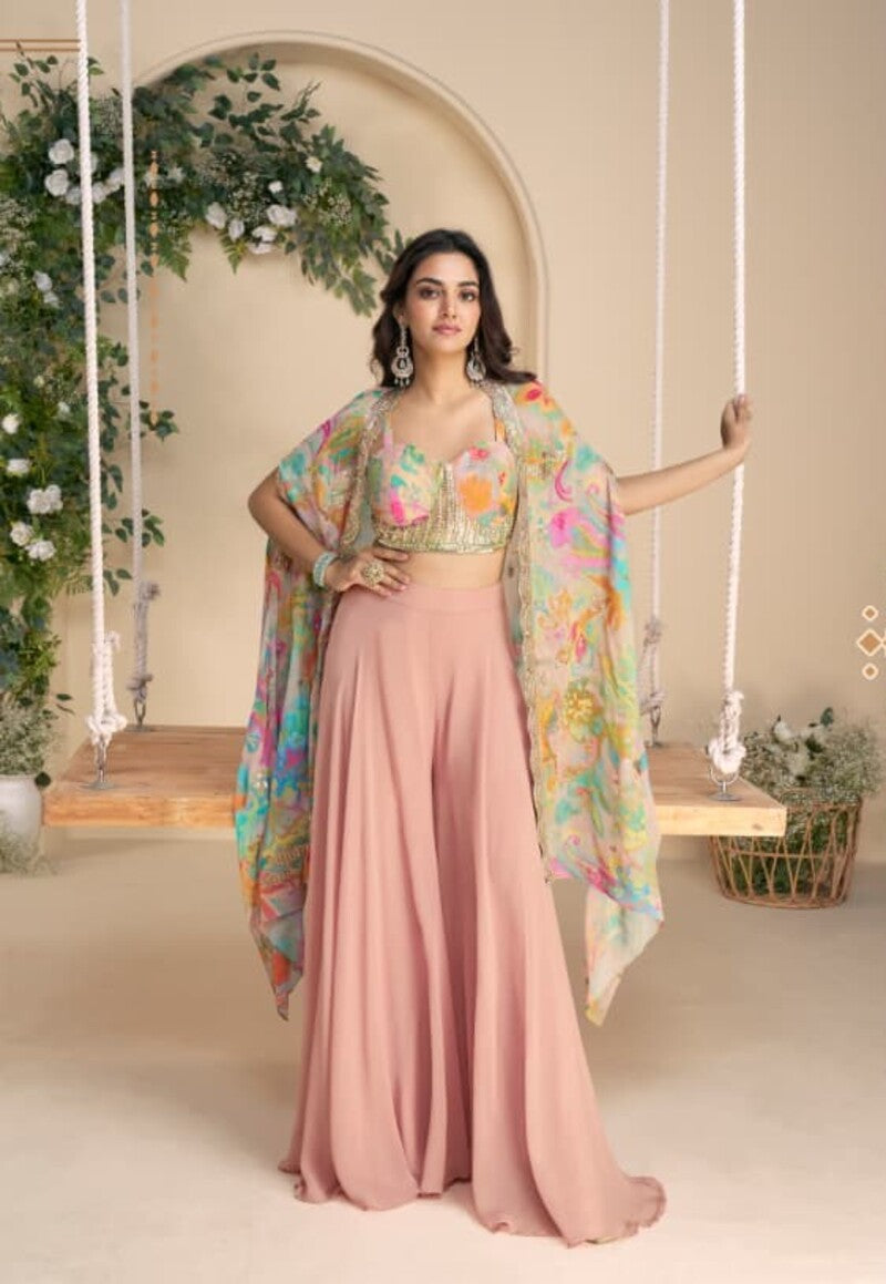 Digital Print Indowestern Wedding Collection Free Size Upto 42