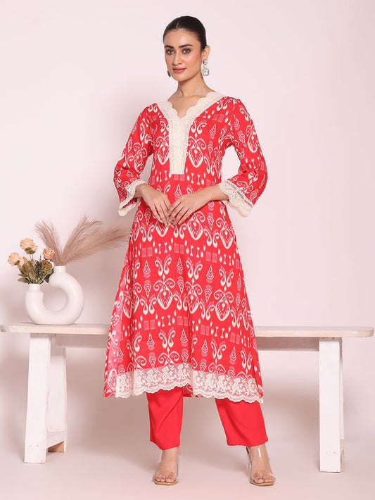 Pink Color Beautful Poly Silk Fabric Stylish Partywear Attire For Girls