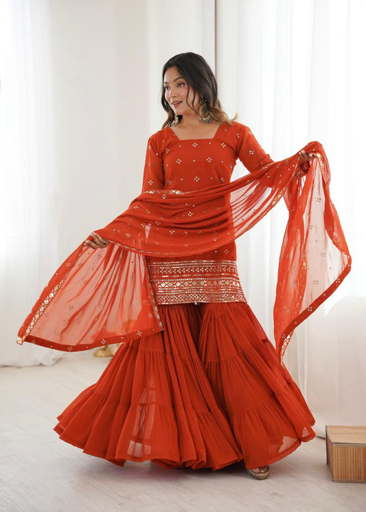 Trending sharara suit Latest sharara design New fashion ethnic wear