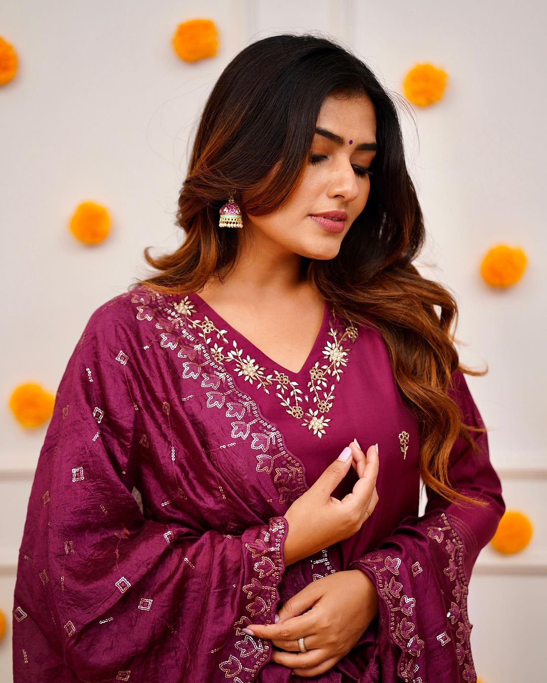 Printed Viscose Fabric Straight Kurta, Pant and Dupatta Set