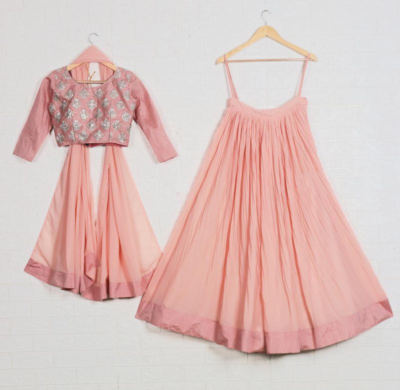 Festive  Designer Lehenga Choli Set for Women HKV-0015130 PEACH