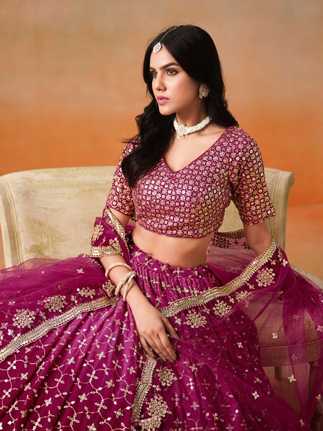 Designer Heritage Glam Wear Lehenga