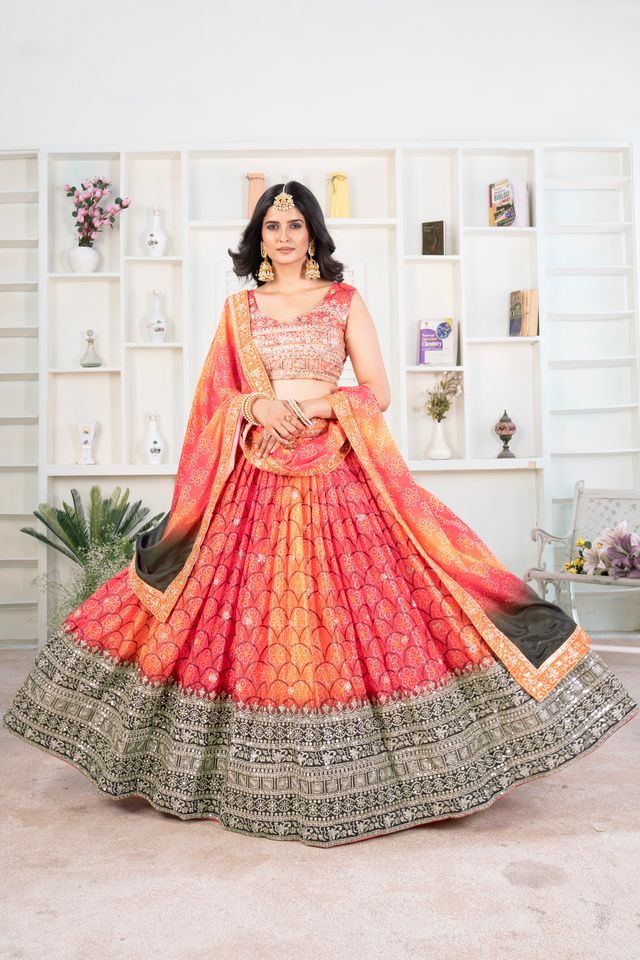 Handcrafted Floral Lehenga Choli