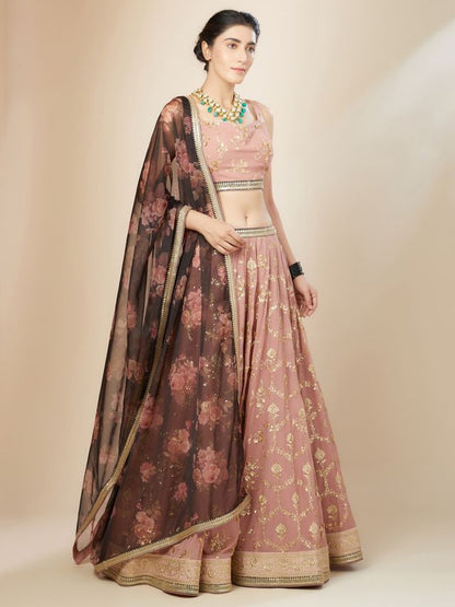 Heritage Floral Couture Lehenga