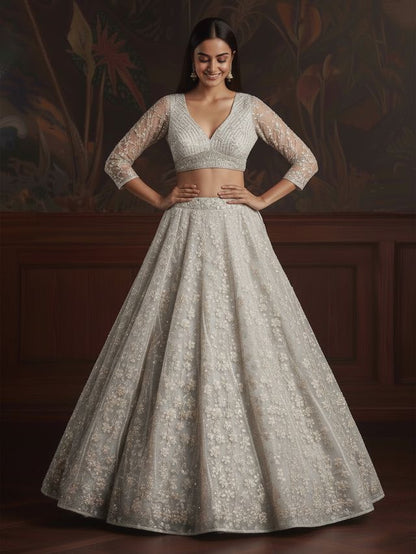 Luxury Floral Embroidery Lehenga
