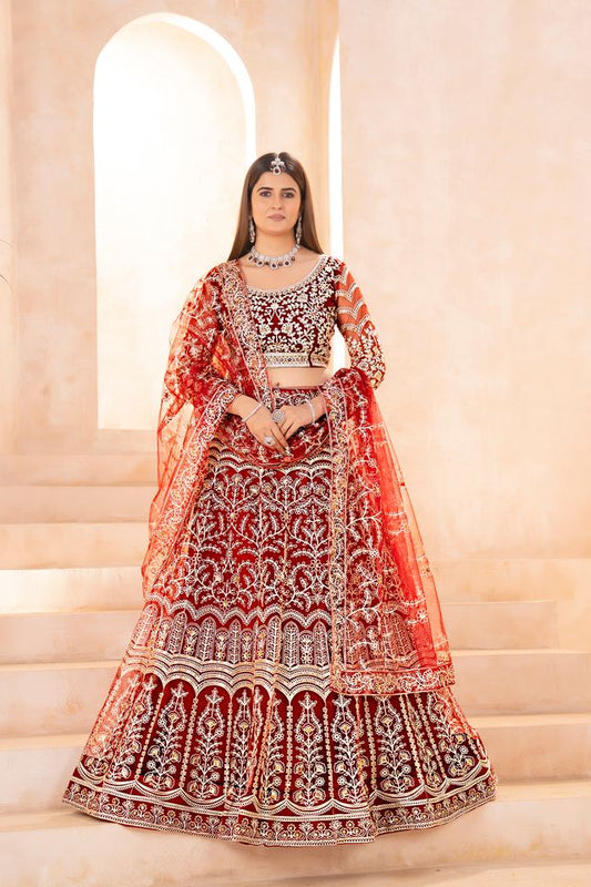 Designer Floral Heritage Lehenga