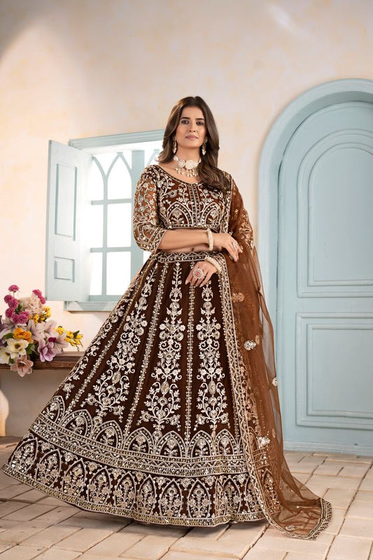 Luxury Embroidered Partywear Lehenga
