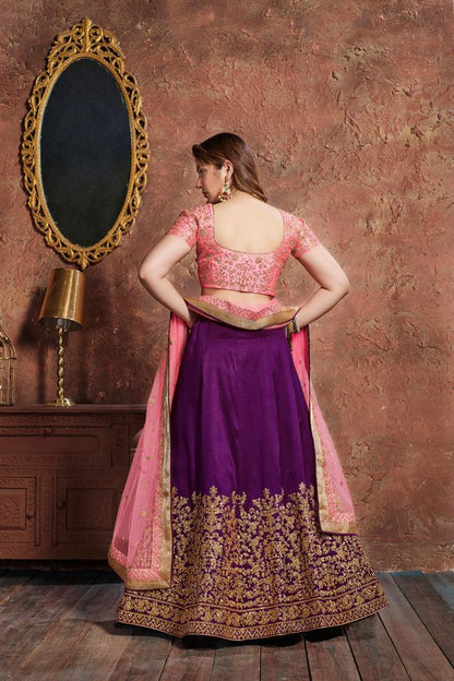 Elegant Floral Art Lehenga