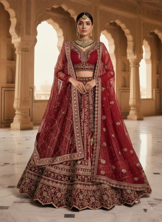 Premium Festive Embroidered Lehenga