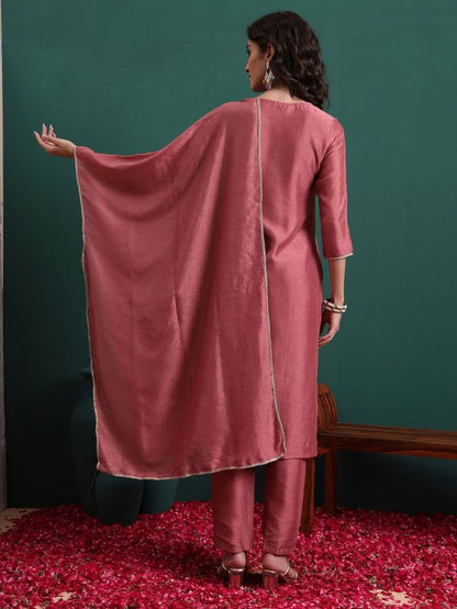 Pink Color Beautiful Ethnic Suit For Classy Trendy Girl