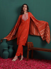 Orange Color Beautiful Ethnic Suit For Classy Trendy Girl