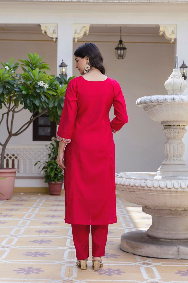 Pink Color Viscose Chanderi Fabric Beautiful Partywear Dress For Girls