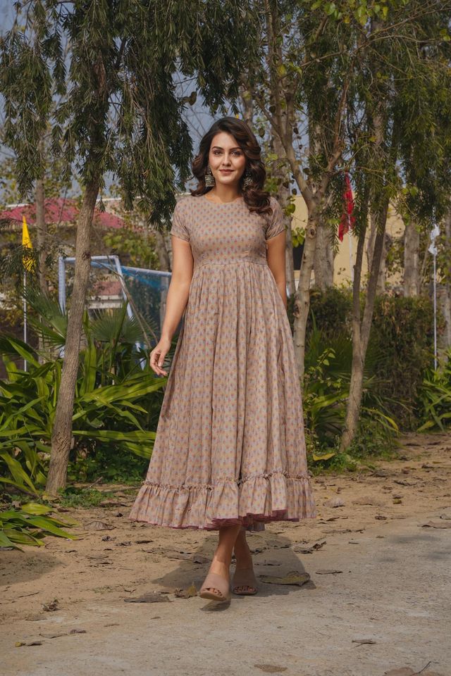 Readymade fancy gown collection  Brown