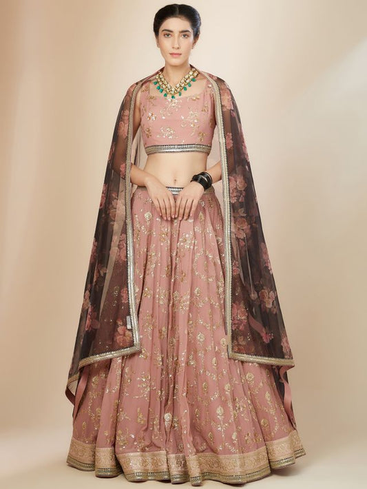 Heritage Floral Couture Lehenga