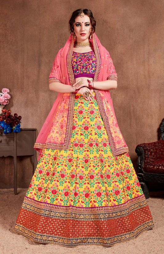 Designer Floral Elegance Lehenga