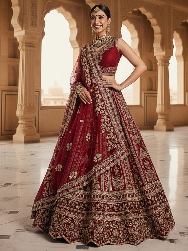 Premium Festive Embroidered Lehenga