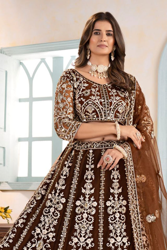 Luxury Embroidered Partywear Lehenga