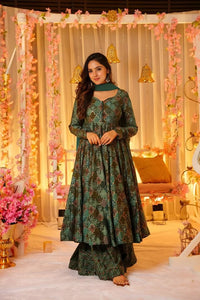 Ethnic Anarkali Suit Set with Dupatta