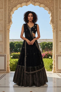 Festive  Designer Lehenga Choli Set for Women HKV-003630 BLACK