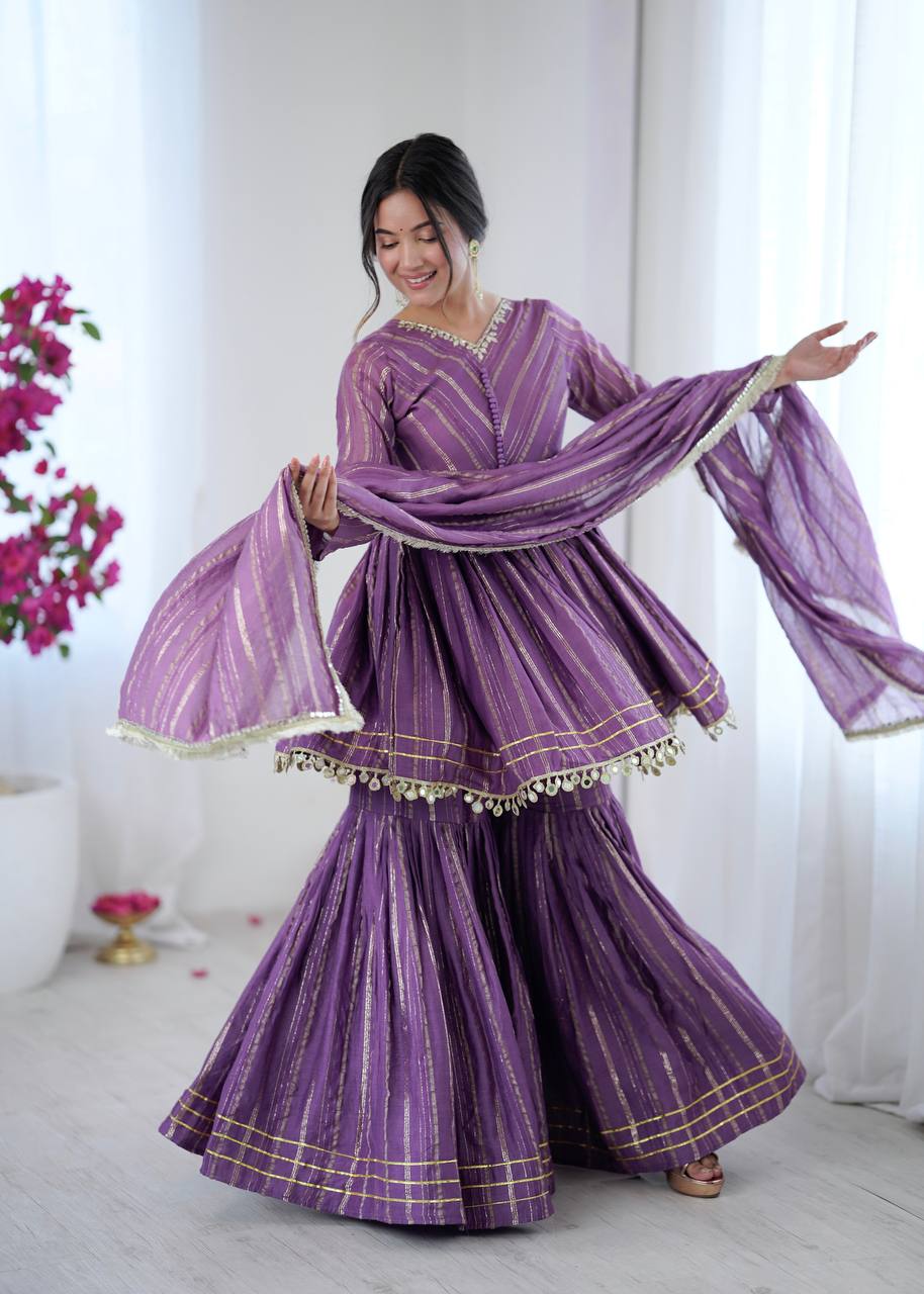 Party wear sharara suit