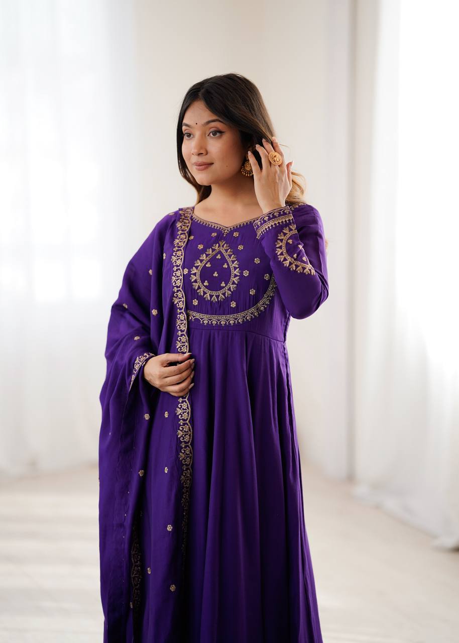 Anarkali suit for wedding function engagement