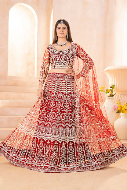 Designer Floral Heritage Lehenga