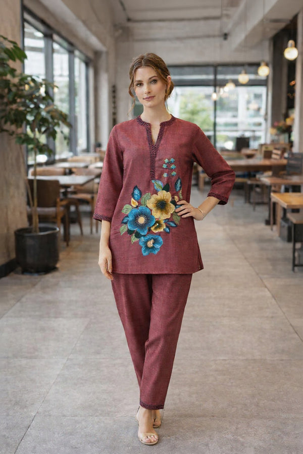 Cord Set CO-011 Maroon