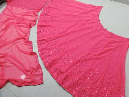 Festive  Designer Lehenga Choli Set for Women HKV-0015020 HOT PINK