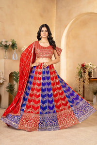 Intricate Floral Embroidery Lehenga