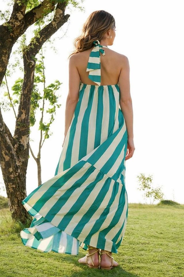 Sea Green Color Cambric Cotton Fabric Designer Partywear Gown For Trendy Girlie Looks