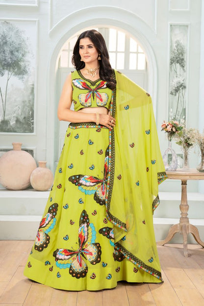 Traditional Embroidered Lehenga Set