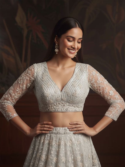 Luxury Floral Embroidery Lehenga